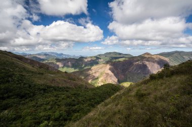 Beautiful view of green rainforest mountains near Rio de Janeiro, Brazil clipart