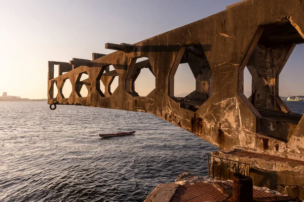 Terk Edilmiş Laje Kalesi Guanabara Körfezi Rio Janeiro Brezilya Daki — Stok fotoğraf