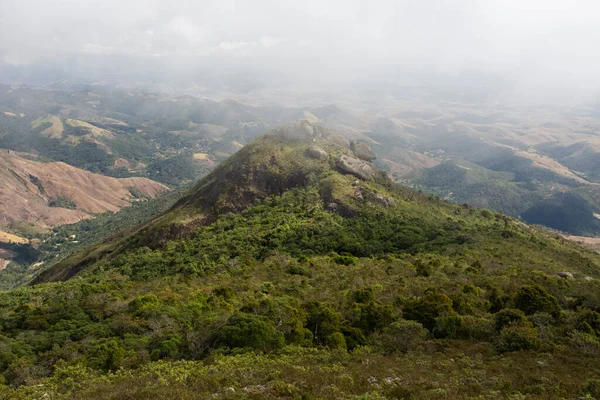 Bela Vista Das Montanhas Verdes Floresta Tropical Perto Rio Janeiro — Fotografia de Stock