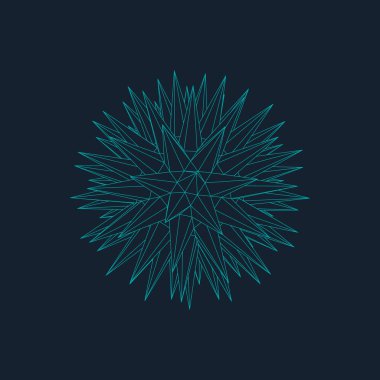 Soyut 3d aydınlatmalı kafes küre bozuk. Neon işareti. Fütüristik teknoloji Hud öğesi. Zarif yok. Büyük veri görselleştirme .