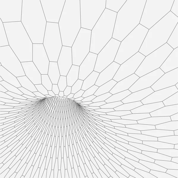 Torus Wireframe con líneas y puntos conectados. Elemento poligonal de malla. Ilustración vectorial EPS10 . — Archivo Imágenes Vectoriales