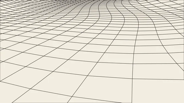 摘要矢量景观背景.网络空间网格。3d技术矢量说明. — 图库矢量图片