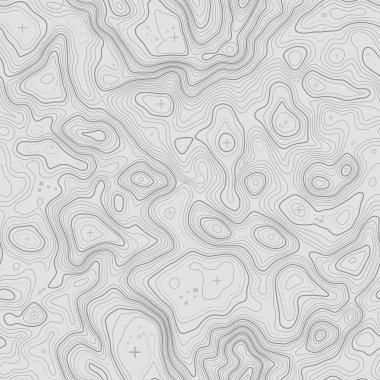Seamless topographic map contour background. Topo map with elevation. Contour map vector. Geographic World Topography seamless texture vector illustration . clipart