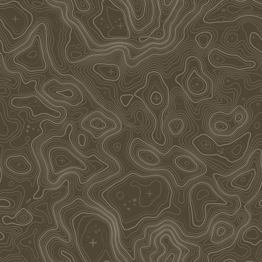 Seamless modeli. Topografik harita arka plan kopya sorunsuz doku alan ile. Topografya Haritası kontur arka plan, coğrafi kılavuz çizgi. Dağ hiking trail arazi üzerinde .