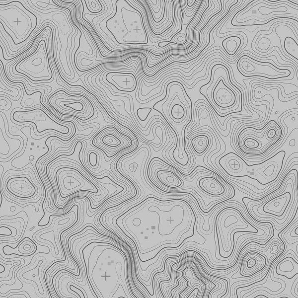 Nahtloses Muster. topographischer Kartenhintergrund mit Platz für eine nahtlose Textur. Linie Topographie Karte Kontur Hintergrund, geographisches Raster. Bergwanderweg über Gelände . — Stockvektor