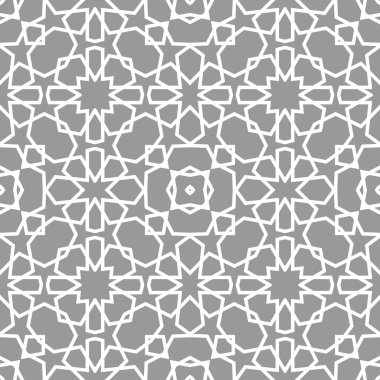 Geometrik Arapça seamless modeli. Soyut İslami vektör arka plan.