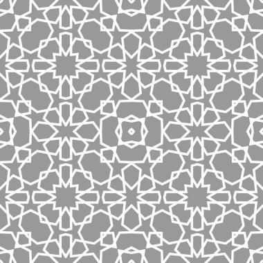 Geometrik Arapça seamless modeli. Soyut İslami vektör arka plan.