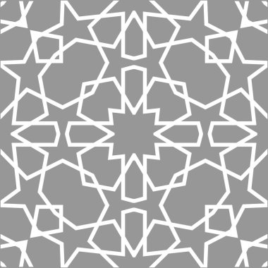 Geometrik Arapça seamless modeli. Soyut İslami vektör arka plan.