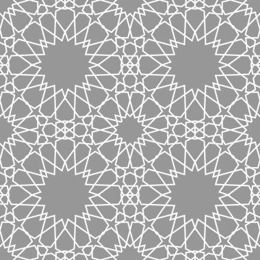 Geometrik Arapça seamless modeli. Soyut İslami vektör arka plan.