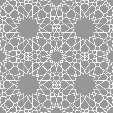 Geometrik Arapça seamless modeli. Soyut İslami vektör arka plan.