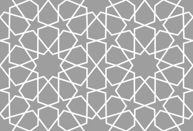 Geometrik Arapça seamless modeli. Soyut İslami vektör arka plan.
