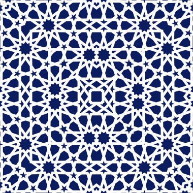 Geometrik Arapça seamless modeli. Soyut İslami vektör arka plan.