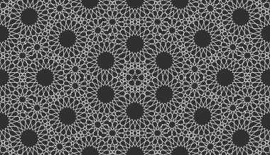 Geometrik Arapça seamless modeli. Soyut İslami vektör arka plan.