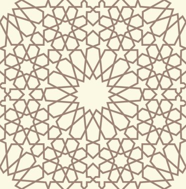 Geometrik Arapça seamless modeli. Soyut İslami vektör arka plan.