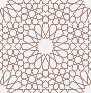 Geometrik Arapça seamless modeli. Soyut İslami vektör arka plan.