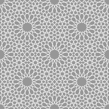 Geometrik Arapça seamless modeli. Soyut İslami vektör arka plan.