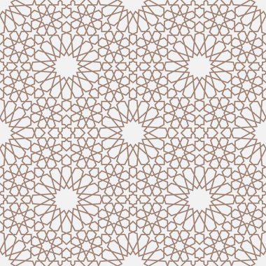 Geometrik Arapça seamless modeli. Soyut İslami vektör arka plan.
