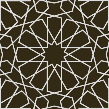 Sorunsuz imkanı İslam desen 3d. Geleneksel Arapça tasarım öğesi.