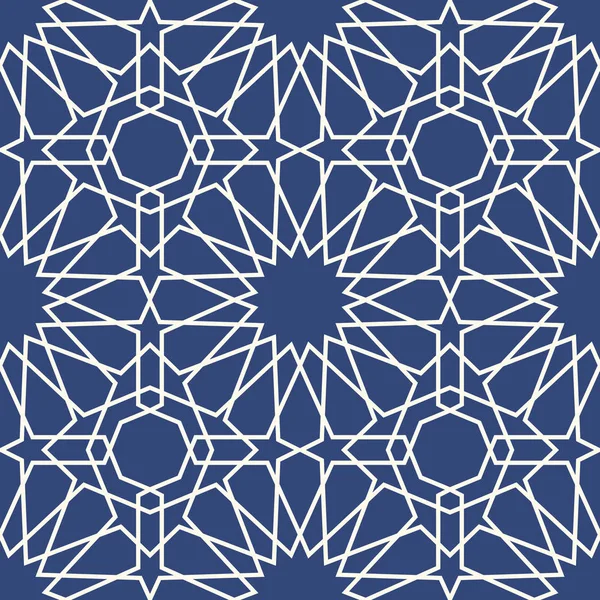 기하학적 아랍어 완벽 한 패턴입니다. 추상 이슬람 벡터 배경. — 스톡 벡터