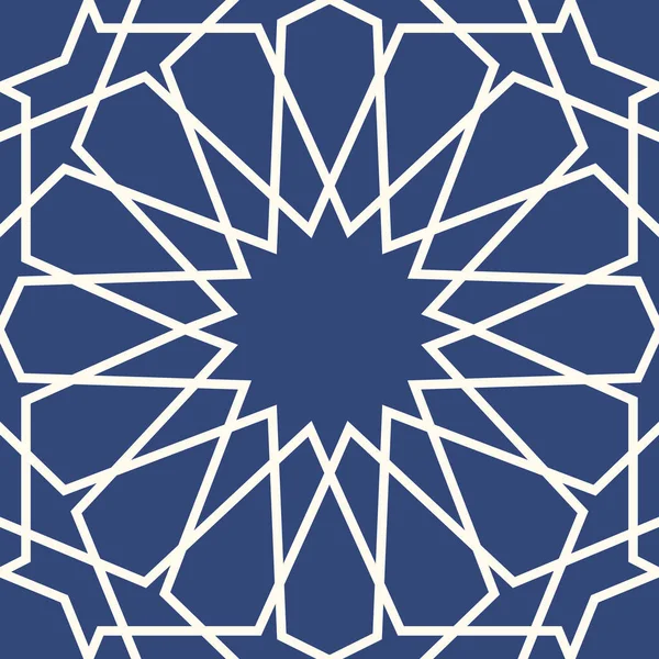Geometrische Arabische naadloze patroon. Abstracte islamitische vector achtergrond. — Stockvector