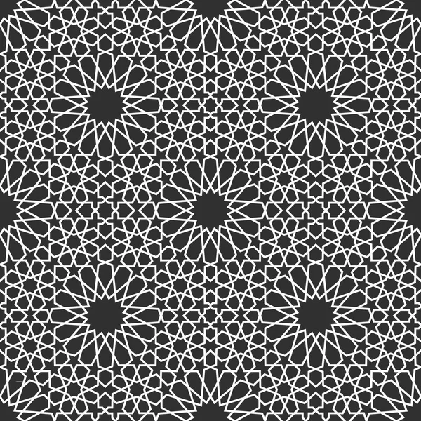 几何阿拉伯无缝图案。抽象伊斯兰教的媒介背景. — 图库矢量图片