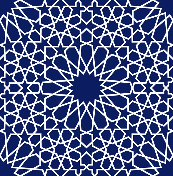 Geometrisches arabisches nahtloses Muster. abstrakter islamischer Vektorhintergrund. — Stockvektor