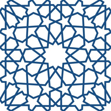 Mavi İslam desen. Dikişsiz Arapça geometrik desen, Doğu süsleme, Hint süsleme, Farsça motifi, 3d. Sonsuz doku kullanılan duvar kağıdı, desen dolgularını, web sayfası arka planı için .