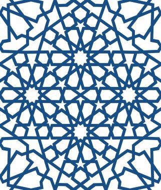 Mavi İslam desen. Dikişsiz Arapça geometrik desen, Doğu süsleme, Hint süsleme, Farsça motifi, 3d. Sonsuz doku kullanılan duvar kağıdı, desen dolgularını, web sayfası arka planı için .