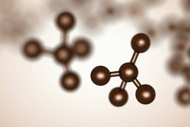 Soyut arkaplan. X kromozomlu DNA molekülü