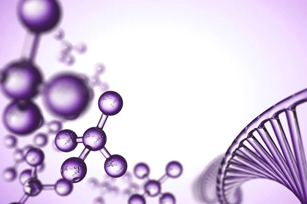 Fondo abstracto. Molécula de ADN con cromosomas X — Foto de Stock