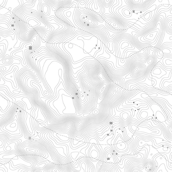 Patrón sin costuras. Fondo de mapa topográfico con espacio para copiar Textura sin costuras. Línea topografía mapa contorno fondo, cuadrícula geográfica. Sendero de montaña sobre terreno  . — Archivo Imágenes Vectoriales