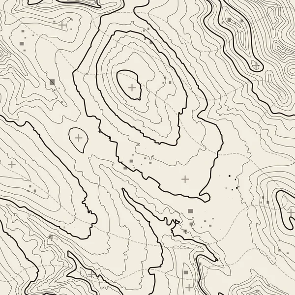 Безшовні візерунки. Тло топографічної карти з простором для копіювання Безшовна текстура. Контурний фон карти лінії, географічна сітка. Гірський пішохідний маршрут над місцевістю  . — стоковий вектор
