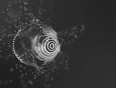 Büyük veri görselleştirme. Arka plan 3d. Büyük veri bağlantı arka plan. Siber teknoloji AI Teknoloji Tel ağ fütüristik tel kafes veri görselleştirme. resimde. Yapay zeka .