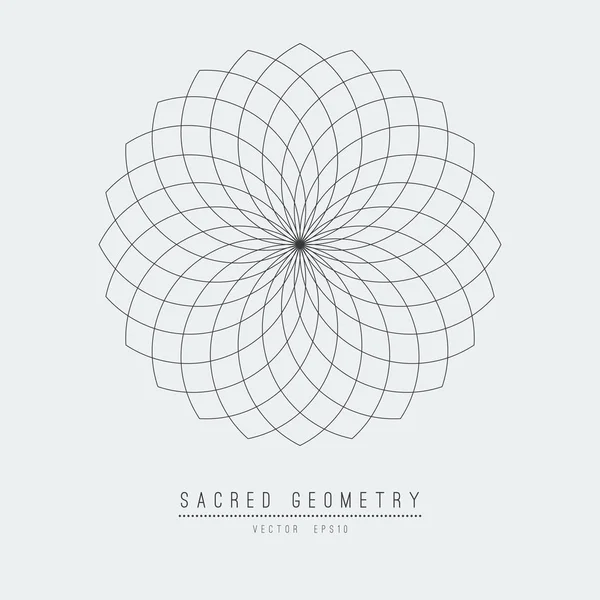 Heilige Geometrie lijn element bloem van het leven. illustratie . — Stockfoto