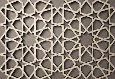 İslam tarzı 3d seamless modeli ile arka plan. , Arapça geometrik Doğu süsleme, Farsça motifi .