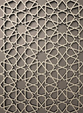 İslam tarzı 3d seamless modeli ile arka plan. , Arapça geometrik Doğu süsleme, Farsça motifi .