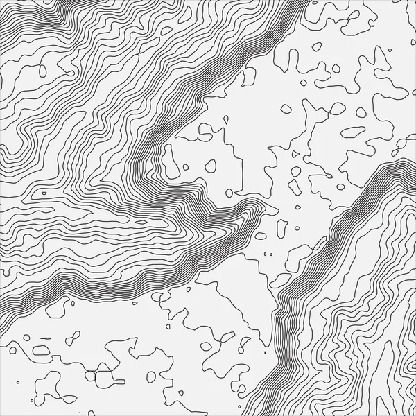 Conceito de plano de fundo de mapa topográfico com espaço para sua cópia. Topo contorno mapa fundo, ilustração vetorial — Vetor de Stock