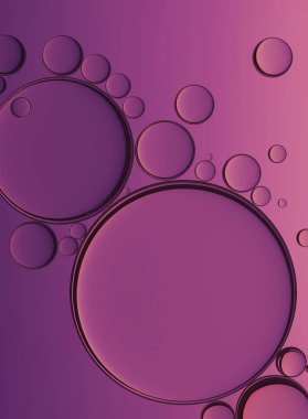 Beyaz arka planda, Closeup kollajen emülsiyon suda izole petrol kabarcık. Resimde. Altın Serum damlacıkları.