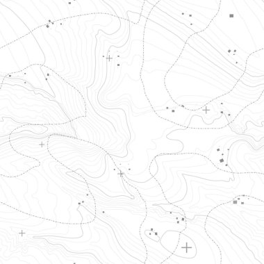 Topografik harita arka plan kavramı ile yer senin kopya için. Topografya hatları sanat kontur, dağ hiking trail, şekil vektör tasarımı. Oluşturulan bilgisayar .