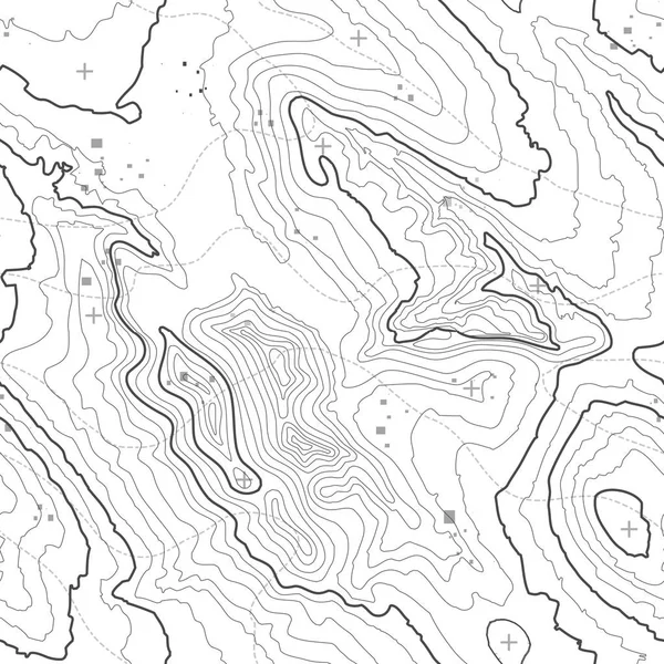 Concepto de fondo de mapa topográfico con espacio para su copia. Líneas de topografía contorno del arte, sendero de senderismo de montaña, diseño de vectores de forma. Ordenador generado  . — Vector de stock