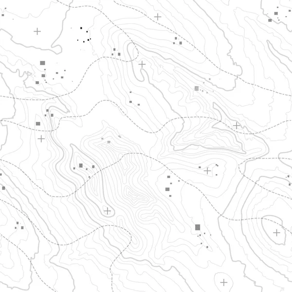 Concepto Fondo Mapa Topográfico Con Espacio Para Copia Líneas Topografía — Vector de stock