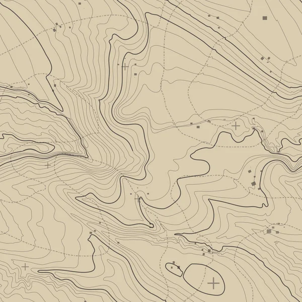 Концепція тла топографічної карти з пробілом для вашої копії. Топографічні лінії мистецький контур, гірський пішохідний маршрут, векторний дизайн форми. Створено комп'ютер  . — стоковий вектор