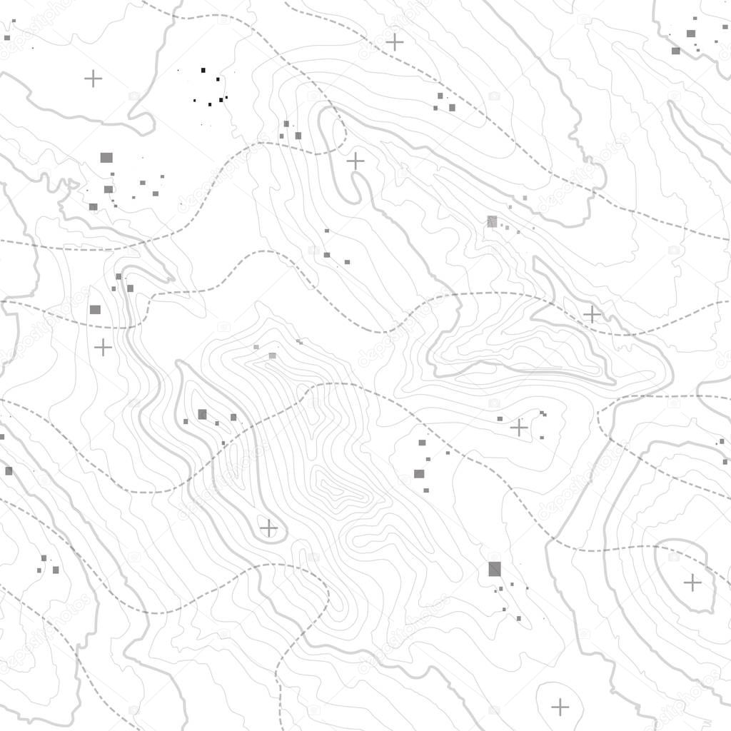 Topographic map background concept with space for your copy. Topography lines art contour , mountain hiking trail , Shape vector design. generated .