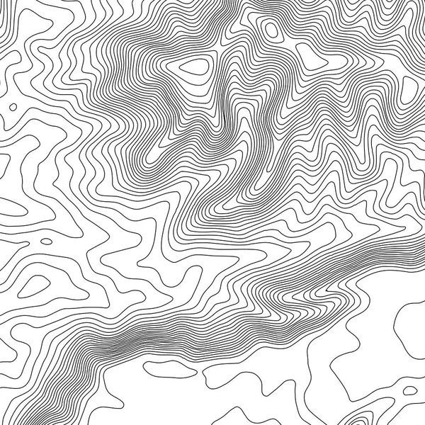 Фон топографічної карти з пробілом для копіювання. Контурний фон карти лінії, географічна сітка абстрактна Векторна ілюстрація. Абстрактні геометричні лінії  . — стоковий вектор