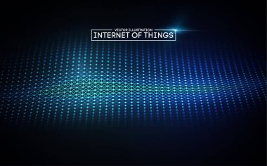 Nesnelerin interneti. Teknoloji arka planı EPS 10