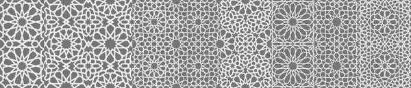 Vettore dell'ornamento islamico, motivo persiano. Elementi 3d ramadan islamico modello rotondo. Vettore geometrico circolare di simboli arabici ornamentali EPS 10 — Vettoriale Stock