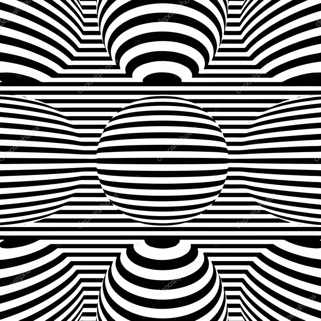 Ilusión óptica, Ilusiones De Línea, Patrón, Fondo De Pantalla, Líneas  ópticas De Ilusión Imagen Vectorial de © DamienGeso #227073130 |  Depositphotos