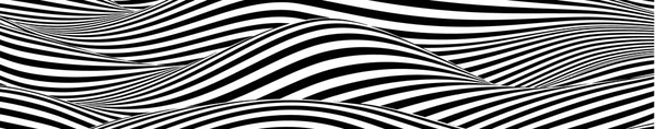 Optical illusion lines background. Abstract 3d black and white illusions. EPS 10 Vector illustration. Abstract waves vector. — Stock Vector