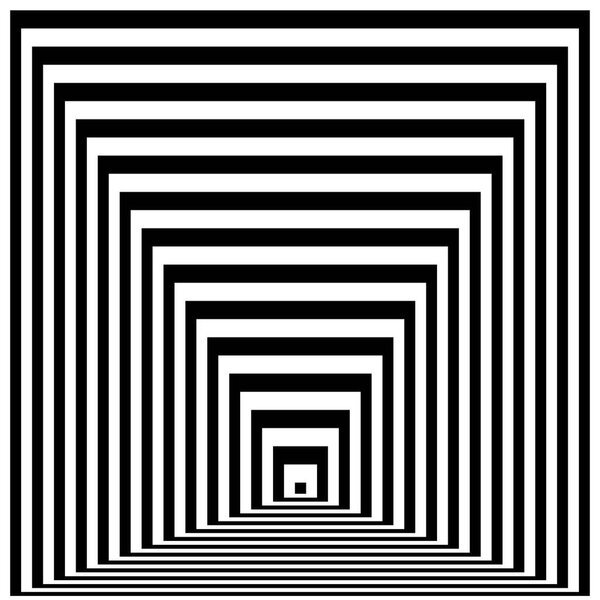 Optical illusion lines background. Abstract 3d black and white illusions. Conceptual design of optical illusion vector. EPS 10 Vector illustration