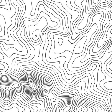 Topografik harita arka plan kopya için alan ile. Topografya Haritası kontur arka plan, coğrafi kılavuz tasarlamak vektör çizim satır. Soyut geometrik çizgiler .